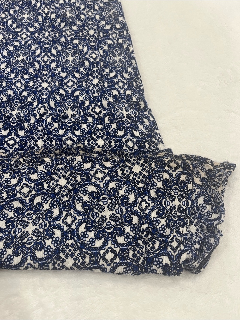Lulus Blue & White Tile Print Maxi Dress - Small - Picture 9 of 9